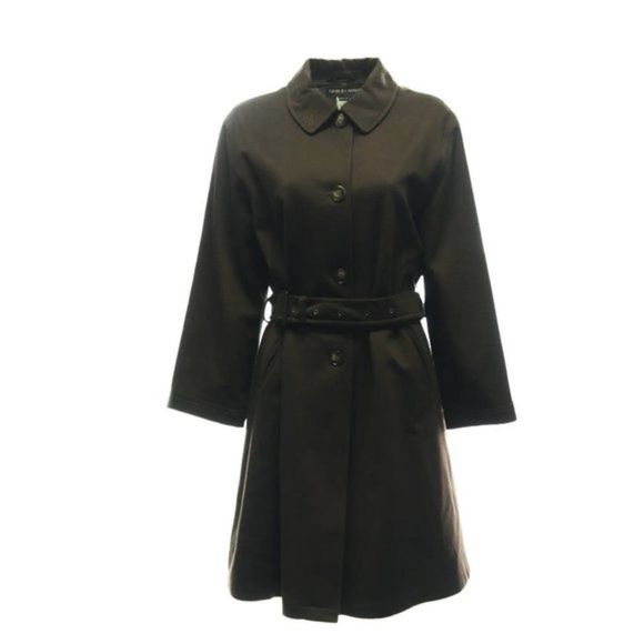 GIORGIO ARMANI Brown Cashmere Long Coat Size IT40/ US 4